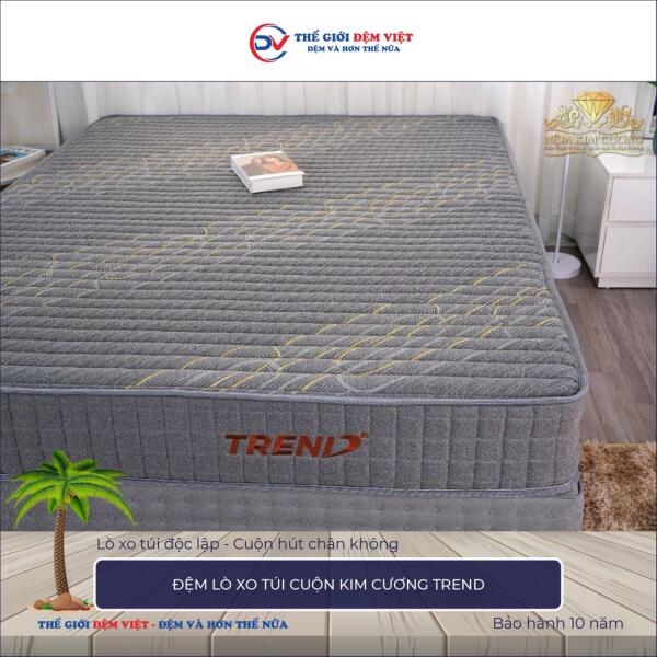 Đệm lò xo túi cuộn Kim Cương Trend 3